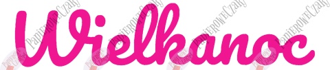 Napis "WIELKANOC" 2 Dekoracje z papieru