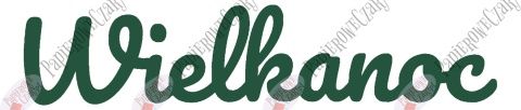 Napis "WIELKANOC" 2 Dekoracje z papieru