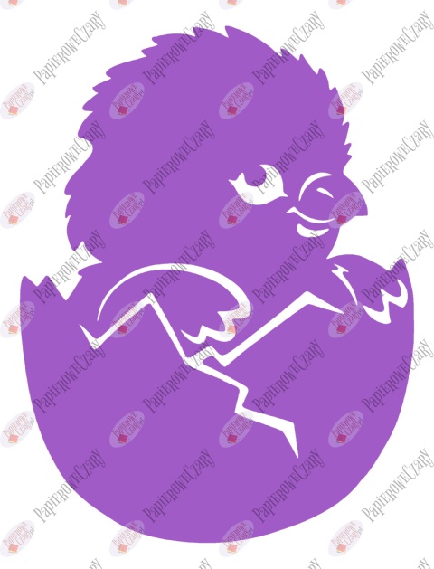 Kurczak 2 Pisklę Dekoracje z papieru