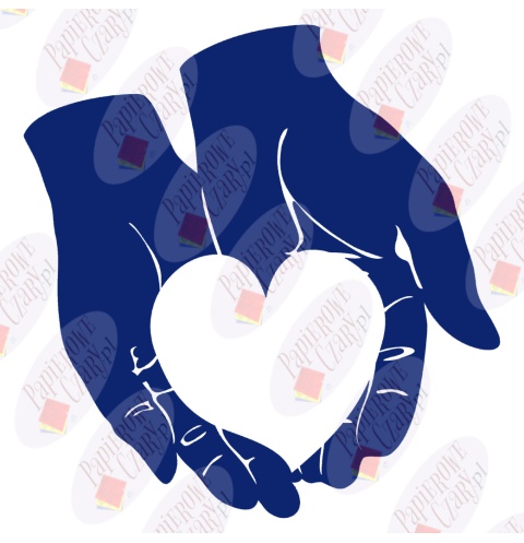 Dłonie-Serce 1 Dekoracje z papieru Dłonie-Serce 1 Dekoracje z papieru