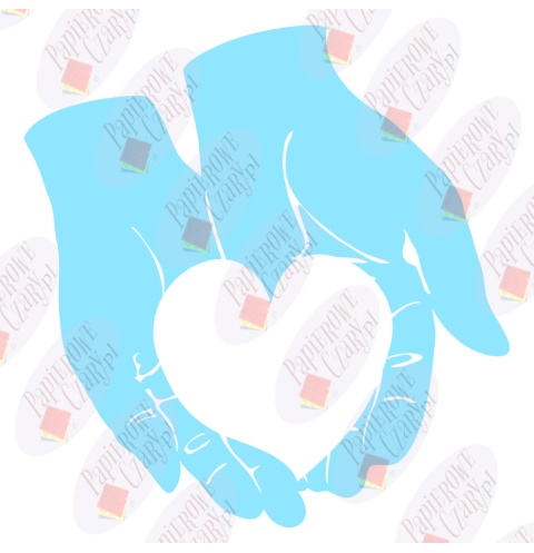 Dłonie-Serce 1 Dekoracje z papieru Dłonie-Serce 1 Dekoracje z papieru