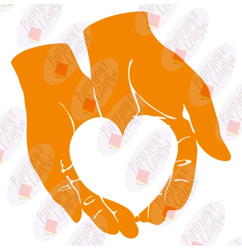 Dłonie-Serce 1 Dekoracje z papieru Dłonie-Serce 1 Dekoracje z papieru