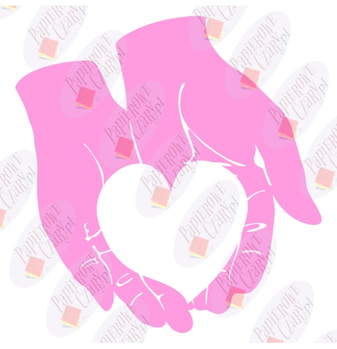 Dłonie-Serce 1 Dekoracje z papieru Dłonie-Serce 1 Dekoracje z papieru