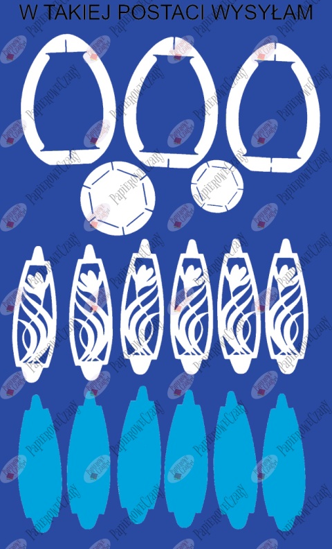 Jajko 101 T 3D Krokus Pisanka Dekoracje z papieru