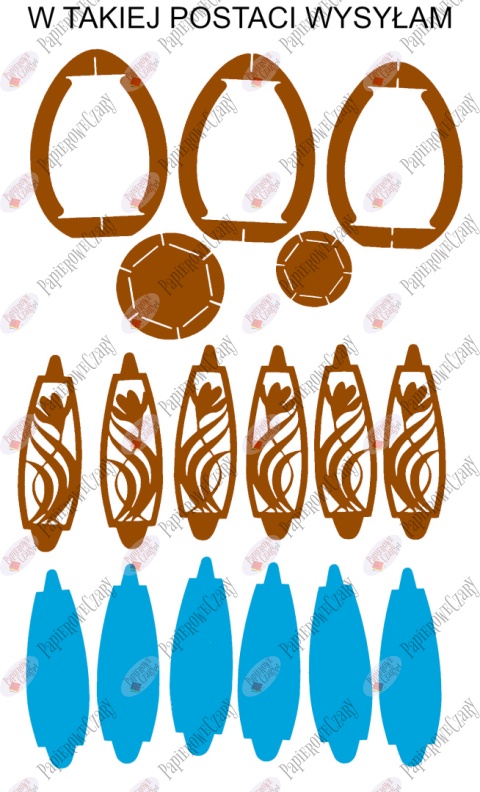 Jajko 101 T 3D Krokus Pisanka Dekoracje z papieru