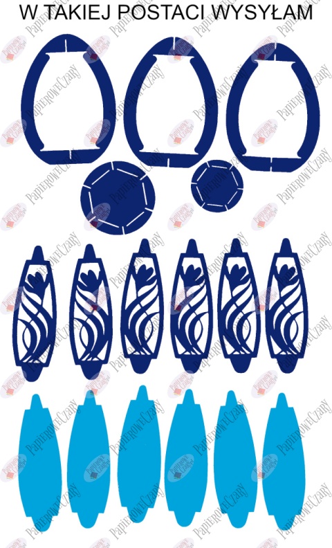 Jajko 101 T 3D Krokus Pisanka Dekoracje z papieru