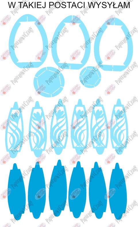 Jajko 101 T 3D Krokus Pisanka Dekoracje z papieru