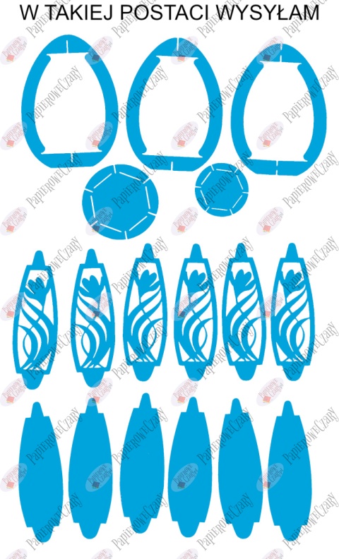 Jajko 101 T 3D Krokus Pisanka Dekoracje z papieru