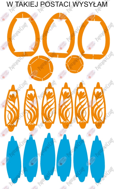 Jajko 101 T 3D Krokus Pisanka Dekoracje z papieru