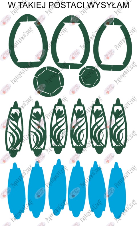 Jajko 101 T 3D Krokus Pisanka Dekoracje z papieru