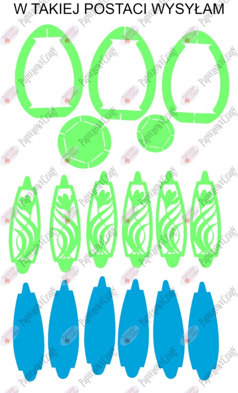 Jajko 101 T 3D Krokus Pisanka Dekoracje z papieru