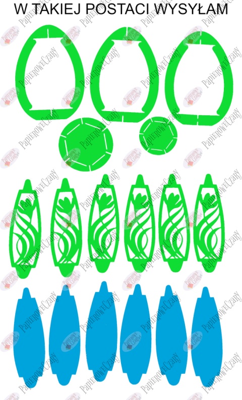Jajko 101 T 3D Krokus Pisanka Dekoracje z papieru