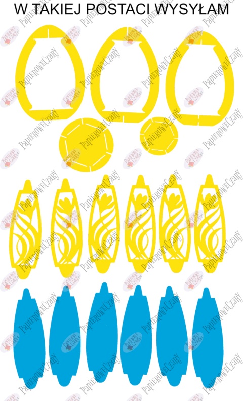 Jajko 101 T 3D Krokus Pisanka Dekoracje z papieru