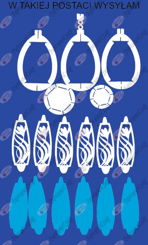 Jajko 102 3D Krokus Pisanka Dekoracje z papieru