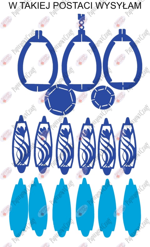 Jajko 102 3D Krokus Pisanka Dekoracje z papieru