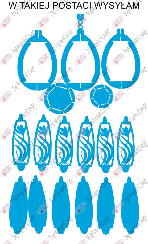 Jajko 102 3D Krokus Pisanka Dekoracje z papieru