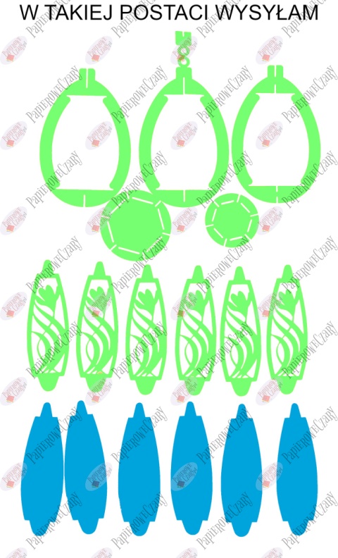 Jajko 102 3D Krokus Pisanka Dekoracje z papieru