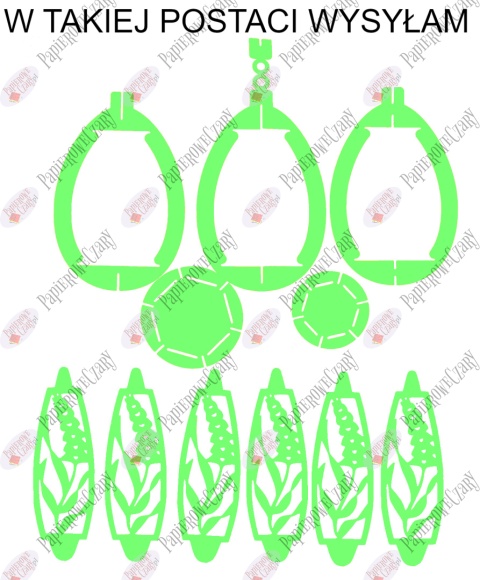 Jajko 102 3D Hiacynt Pisanka Dekoracje z papieru