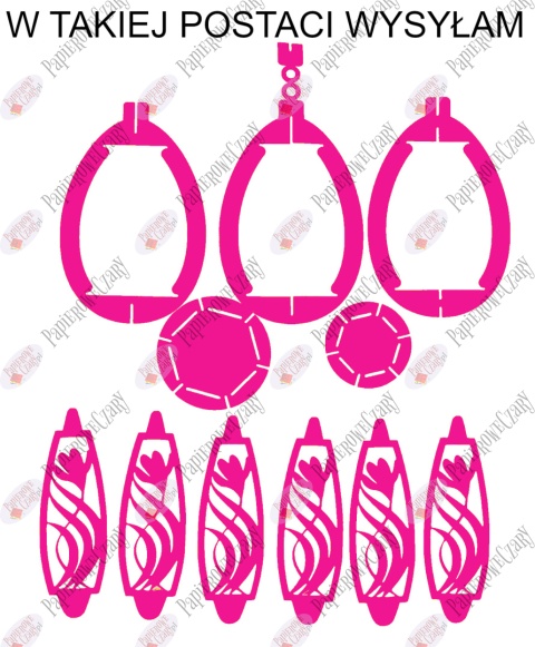 Jajko 102 3D Krokus Pisanka Dekoracje z papieru