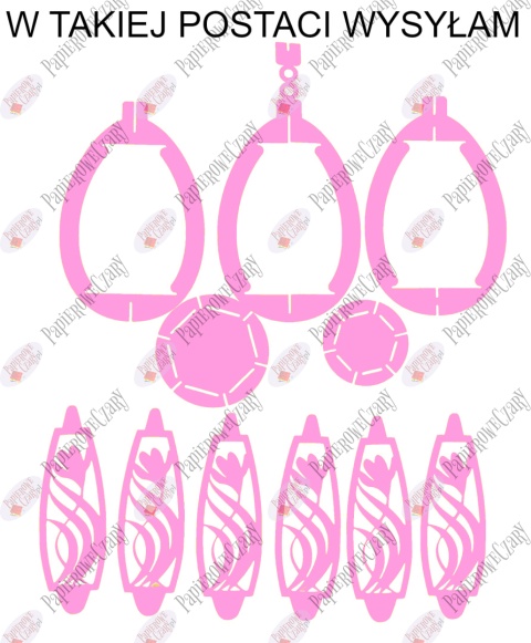 Jajko 102 3D Krokus Pisanka Dekoracje z papieru