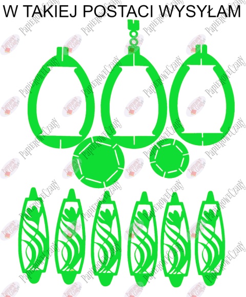 Jajko 102 3D Krokus Pisanka Dekoracje z papieru