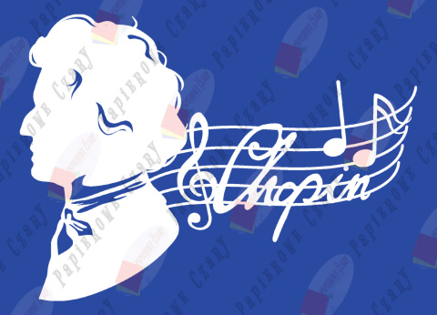 Kompozytorzy CHOPIN Dekoracje z papieru
