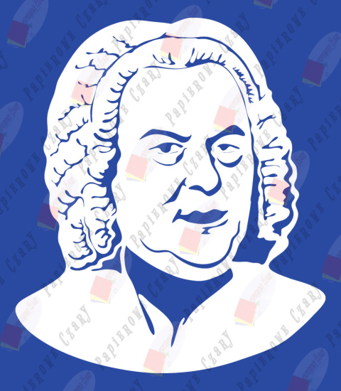 Kompozytorzy BACH Dekoracje z papieru
