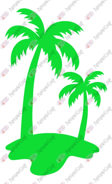 Palmy 1 Lato Wakacje Dekoracje z papieru
