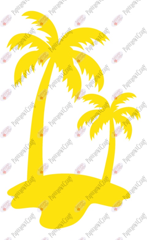 Palmy 1 Lato Wakacje Dekoracje z papieru