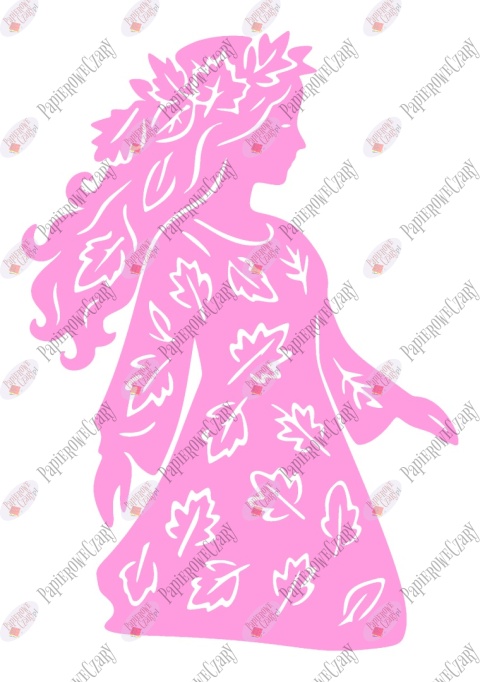 Pani Jesień 4 Dekoracje z papieru