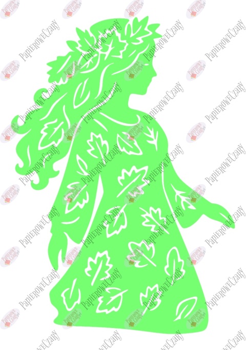 Pani Jesień 4 Dekoracje z papieru