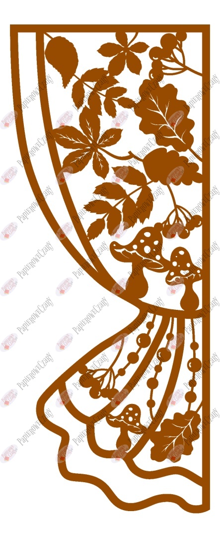 Zasłonka jesienna 2 Dekoracje z papieru