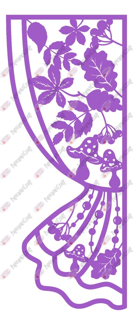 Zasłonka jesienna 2 Dekoracje z papieru