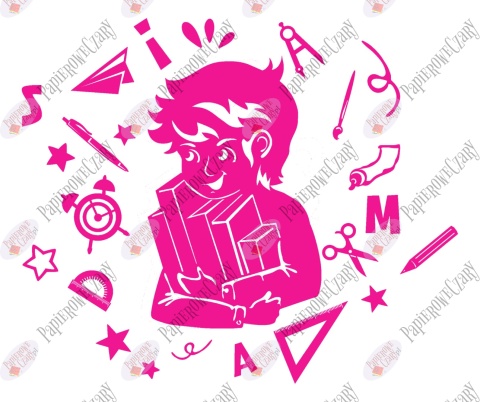 Zestaw 220A Rok szkolny Dekoracje z papieru