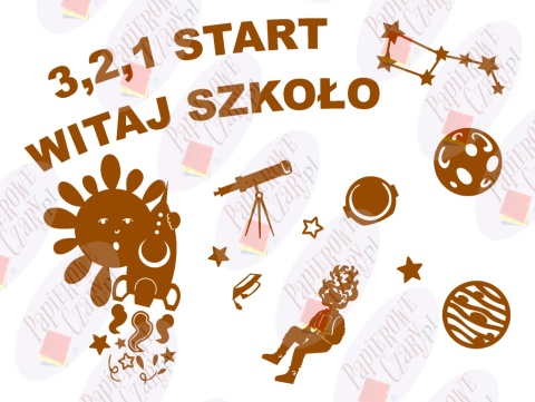 Zestaw 222 Rok szkolny Kosmos Dekoracje z papieru Zestaw 222 Rok szkolny Kosmos Dekoracje z papieru