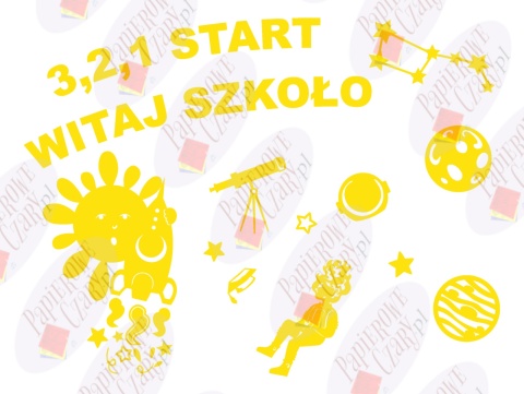 Zestaw 222 Rok szkolny Kosmos Dekoracje z papieru Zestaw 222 Rok szkolny Kosmos Dekoracje z papieru