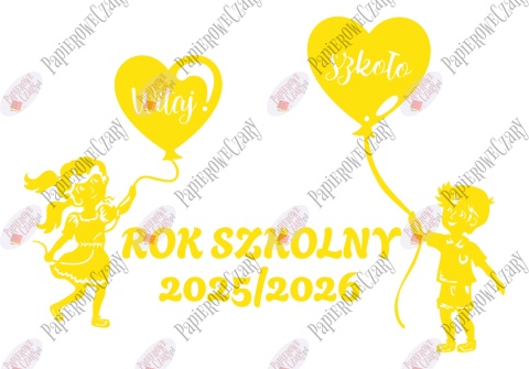 Zestaw 226 Rok Szkolny Dzieci Balony Dekoracje z papieru