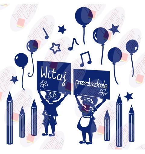 Zestaw 225 Witaj Przedszkole Kredki Dekoracje z papieru Zestaw 225 Witaj Przedszkole Kredki Dekoracje z papieru