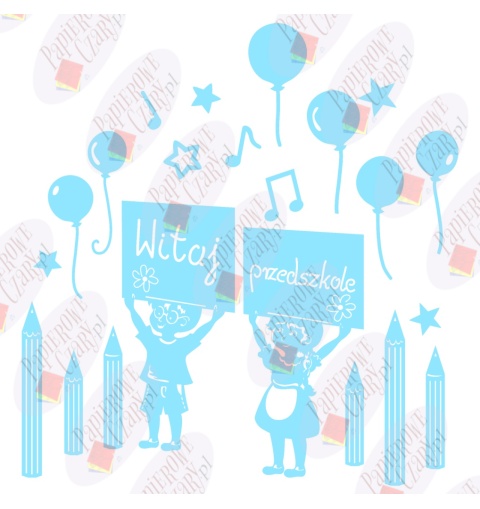 Zestaw 225 Witaj Przedszkole Kredki Dekoracje z papieru Zestaw 225 Witaj Przedszkole Kredki Dekoracje z papieru
