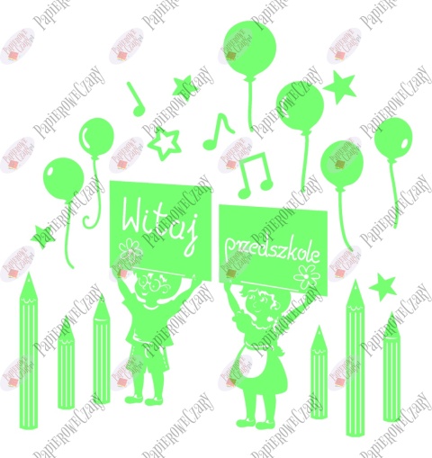 Zestaw 225 Witaj Przedszkole Kredki Dekoracje z papieru Zestaw 225 Witaj Przedszkole Kredki Dekoracje z papieru