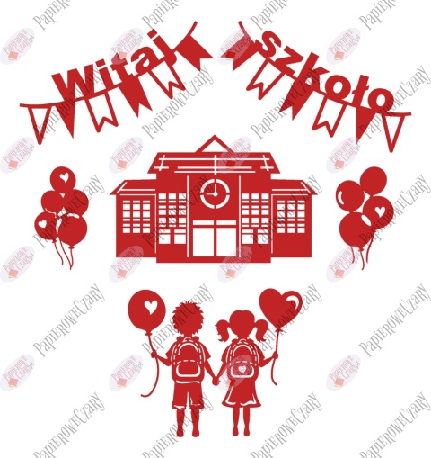 Zestaw 227 Rok Szkolny Dzieci Balony Dekoracje z papieru