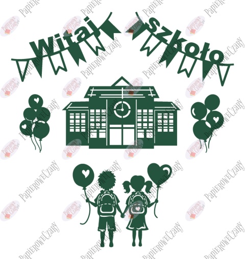 Zestaw 227 Rok Szkolny Dzieci Balony Dekoracje z papieru