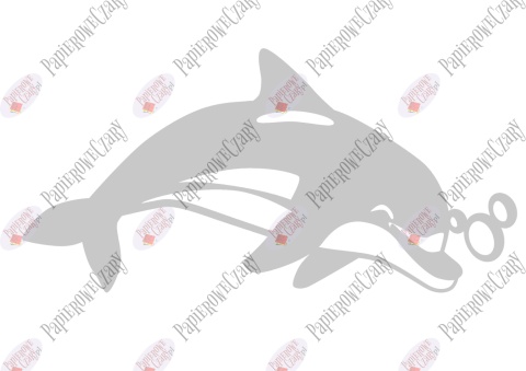 Delfin 2 Dekoracje z papieru