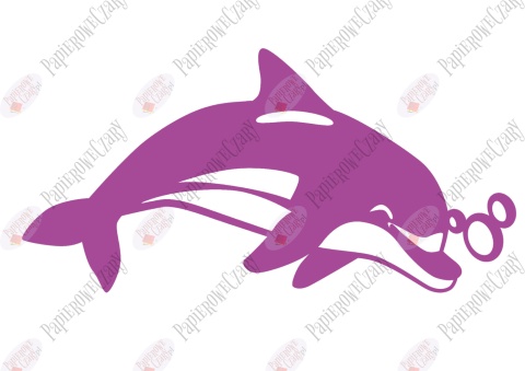 Delfin 2 Dekoracje z papieru