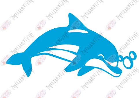Delfin 2 Dekoracje z papieru