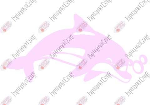 Delfin 2 Dekoracje z papieru