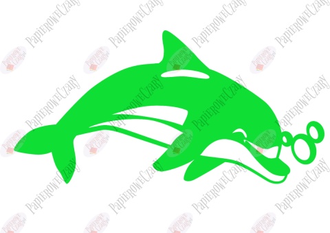 Delfin 2 Dekoracje z papieru