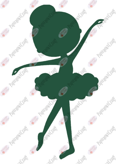 Baletnica 1 Dekoracje z papieru