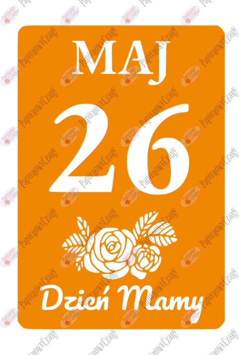Kartka z kalendarza 26 Maj 1 Dekoracje z papieru Kartka z kalendarza 26 Maj 1 Dekoracje z papieru