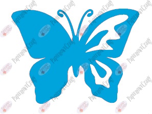 Motyl 10 półpełny Dekoracje z papieru